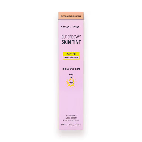 Revolution Superdewy Sundew Spf30 Skin Tint Med Tan Neutral