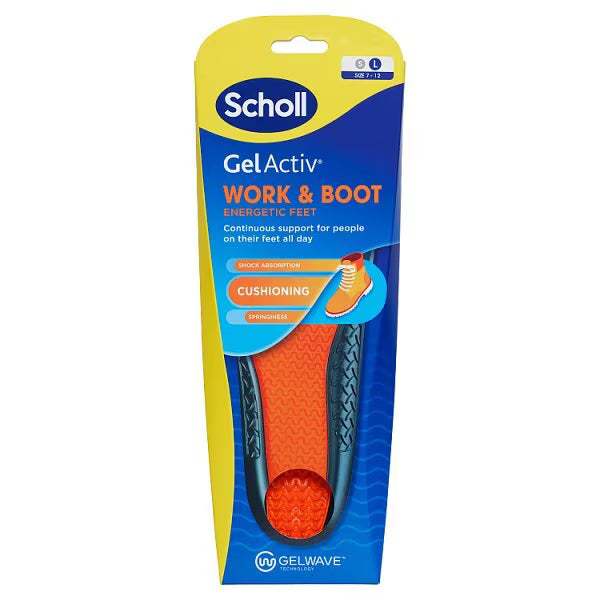 Scholl Gel Activ Insole Work & Boot Large