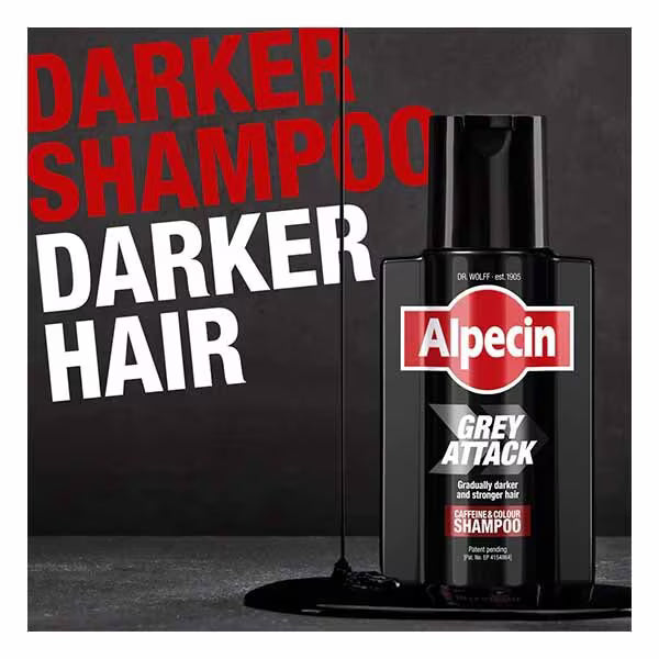 Alpecin Grey Attack Caffeine & Colour Shampoo for Men 200ml