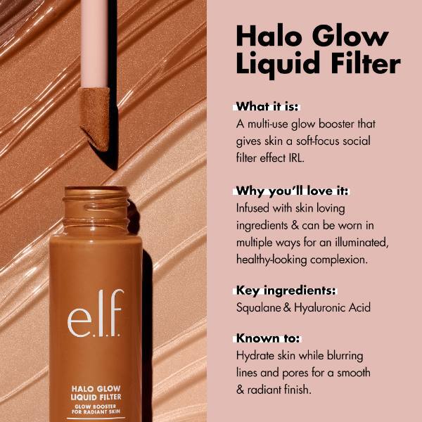 e.l.f. Halo Glow Liquid Filter Highlighter 6.5 Deep