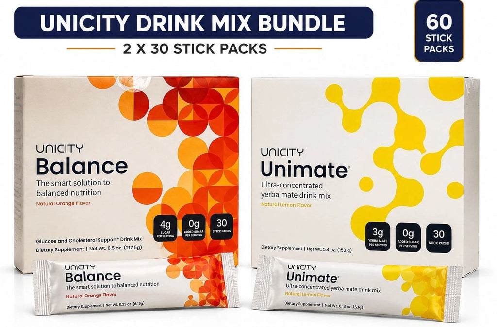 Combo-Unicity Unimate (30) and Unicity Balance Natural Orange (30){ Expire 2028}