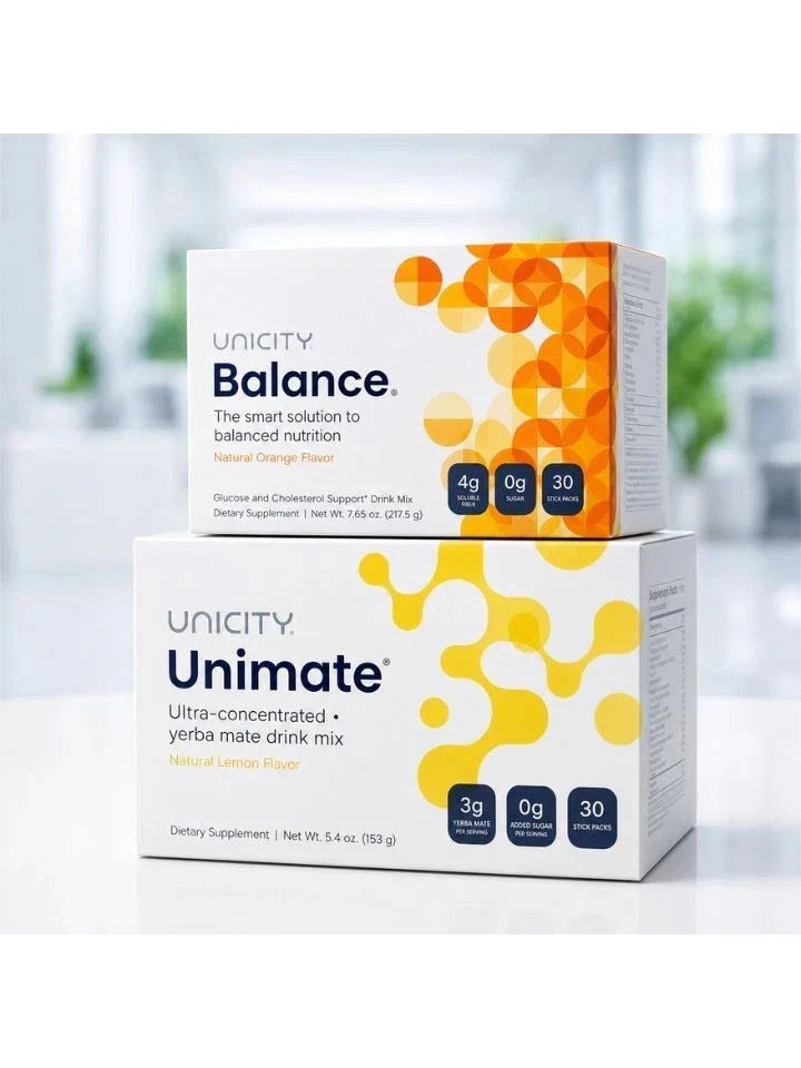 Combo-Unicity Unimate (30) and Unicity Balance Natural Orange (30){ Expire 2028}